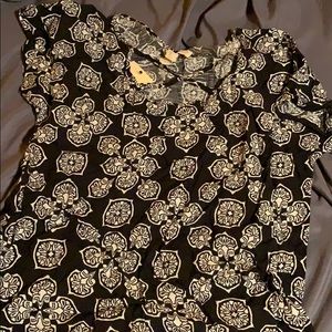 Dressy black and white shirt